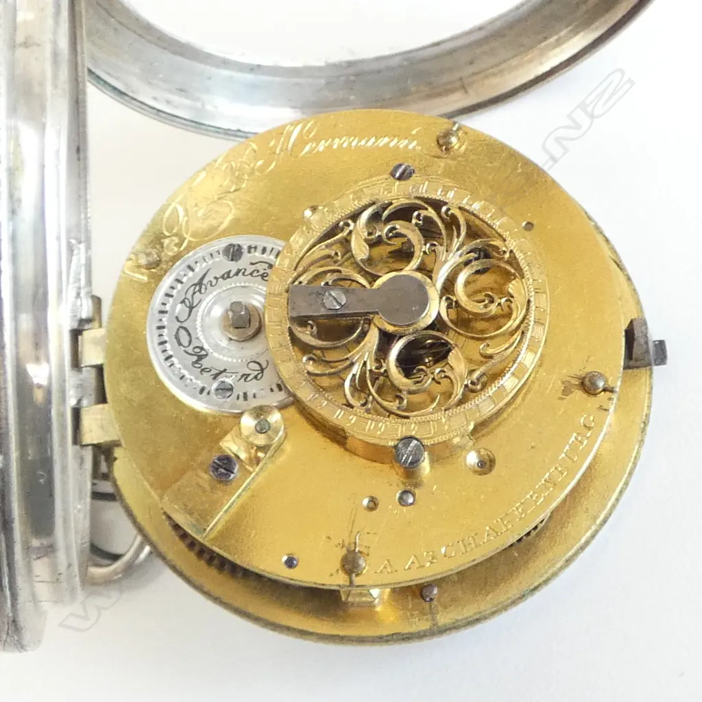 19thC FRENCH VERGE SILVER CASE POCKET WATCH by F.L Hermann  Image 1++