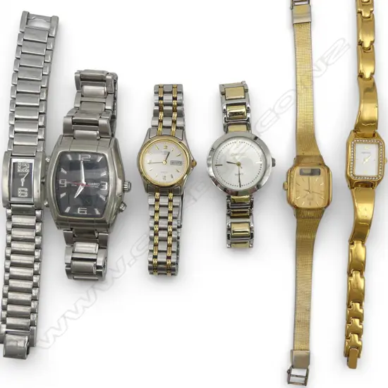 6 ASST. WRISTWATCH Incl. CASIO EDIFICE EFA-117