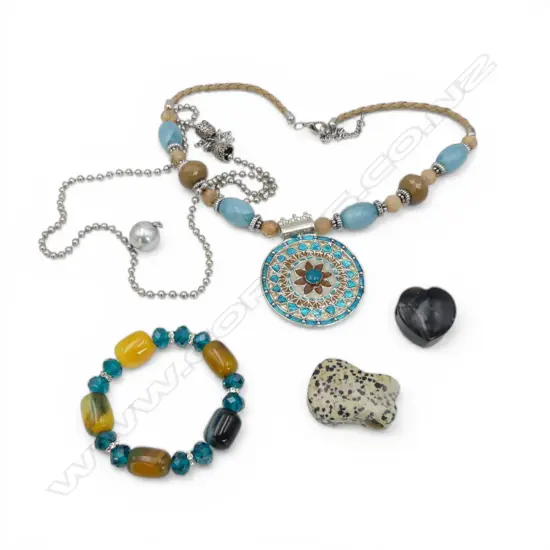 ASSTD SILVER GEMSTONE NECKLACES AND PENDANTS