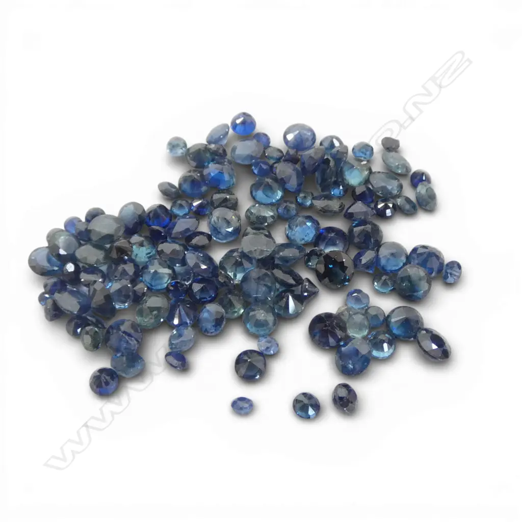 BAG OF 10ct FACETED ROUND SAPPHIRES - UP TO 3mm EACH Image 1++