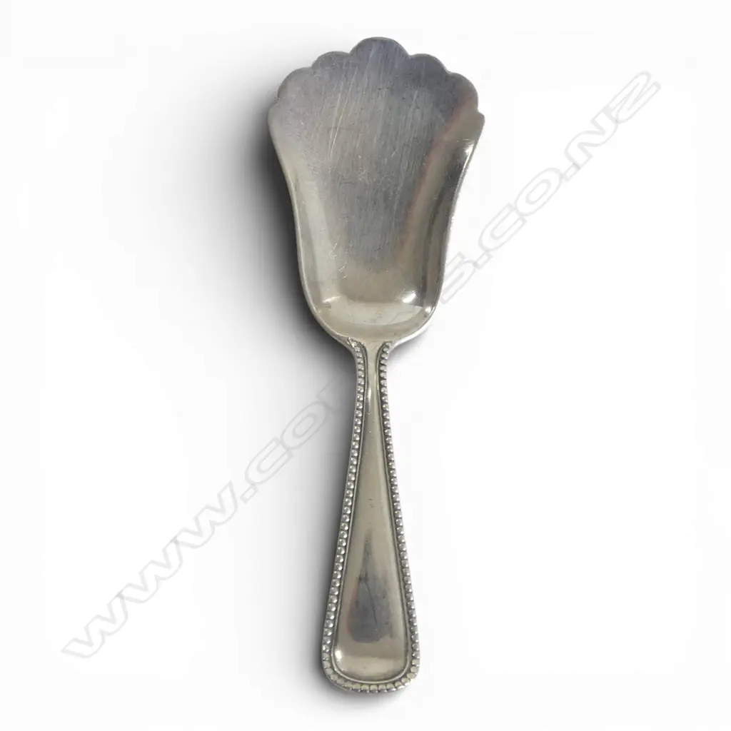 .900 SILVER TEA CADDY SPOON 19gms Image 1++