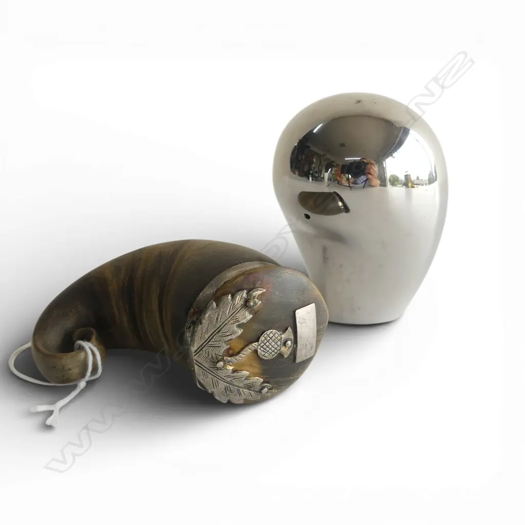 GEORG JENSEN CHROME CASTER + SNUFF MULL Image 1++