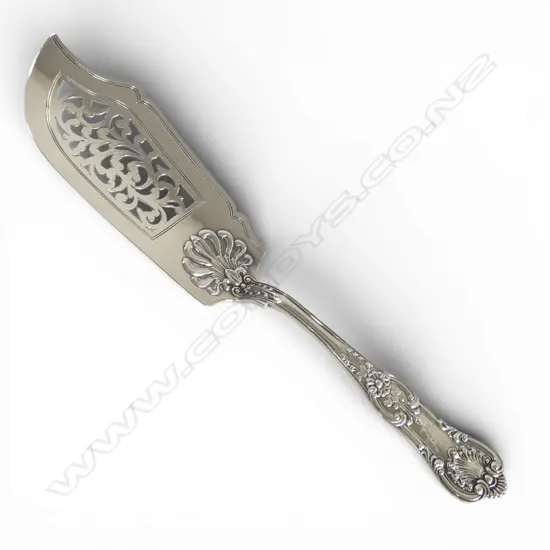 VICTORIAN STG FISH SLICE, LONDON 1848, 201gms, 315 (l)