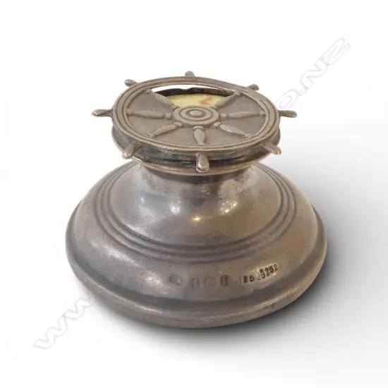 STG SILVER & IVORY BRIDGE SCORER, BIRMINGHAM 1908, WEIGHTED some faults