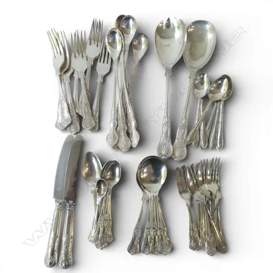 SILVER PLATED CUTLERY MOSTLY KINGS PATTERN SWEET FORKS ETC