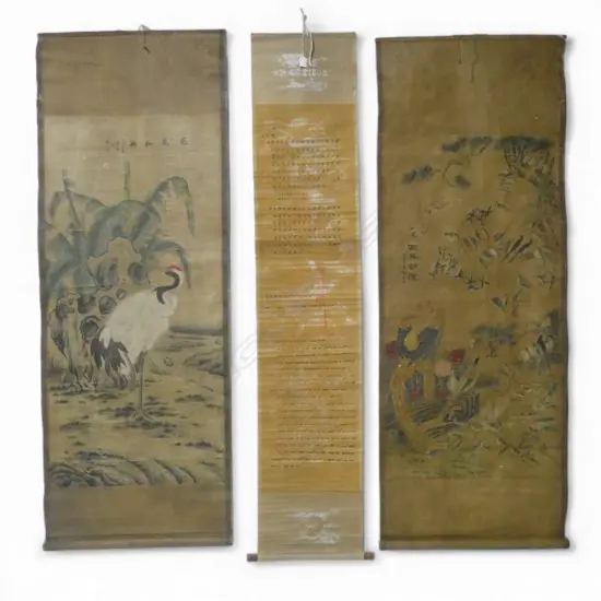 3 ORIENTAL SCROLLS