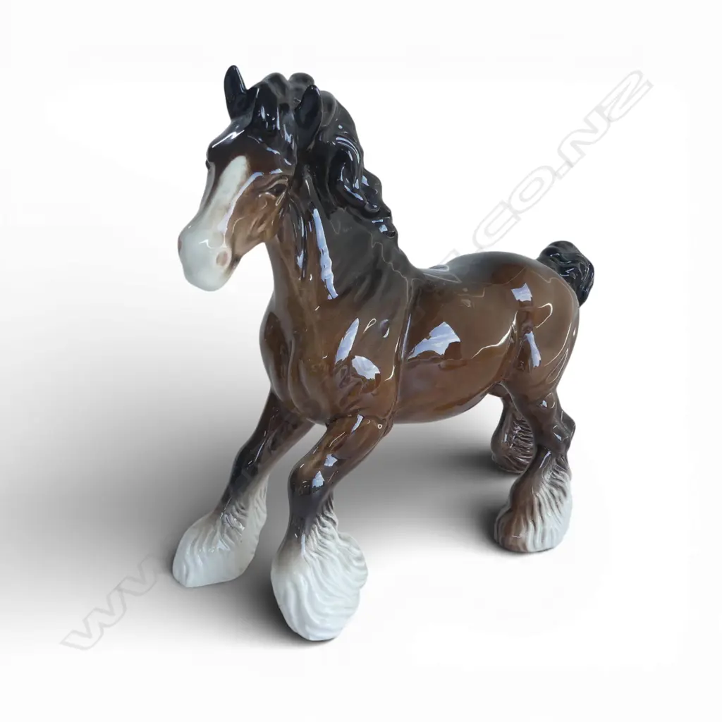 BESWICK CLYDESDALE HORSE, H.215X260mm Image 1++