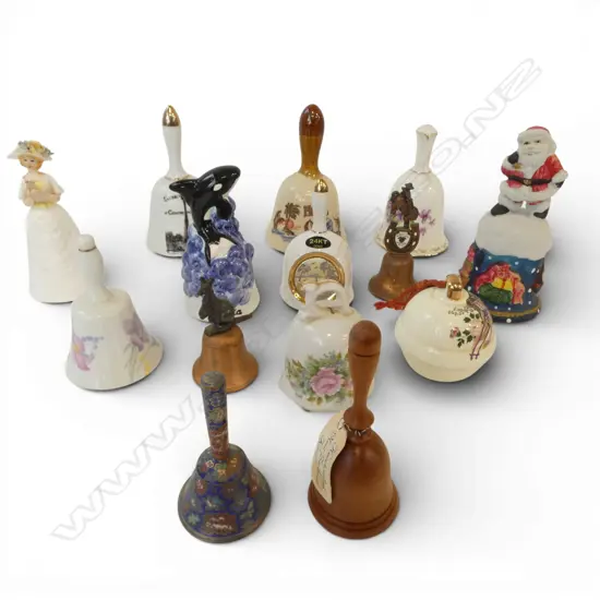 COLLECTION OF 14 SMALL BELLS