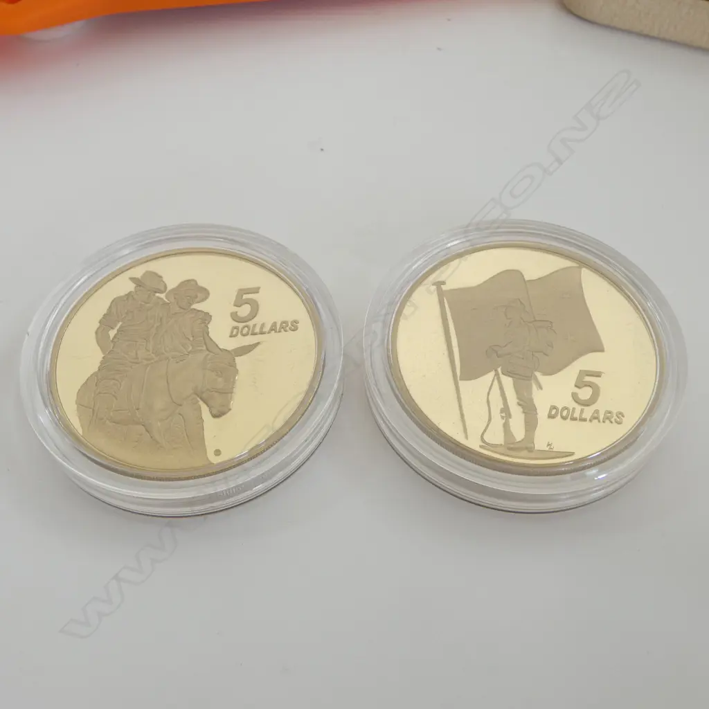 THE ANZAC 75th ANNIVERSARY COMMEMORATIVE COIN SET 1990 Image 1++