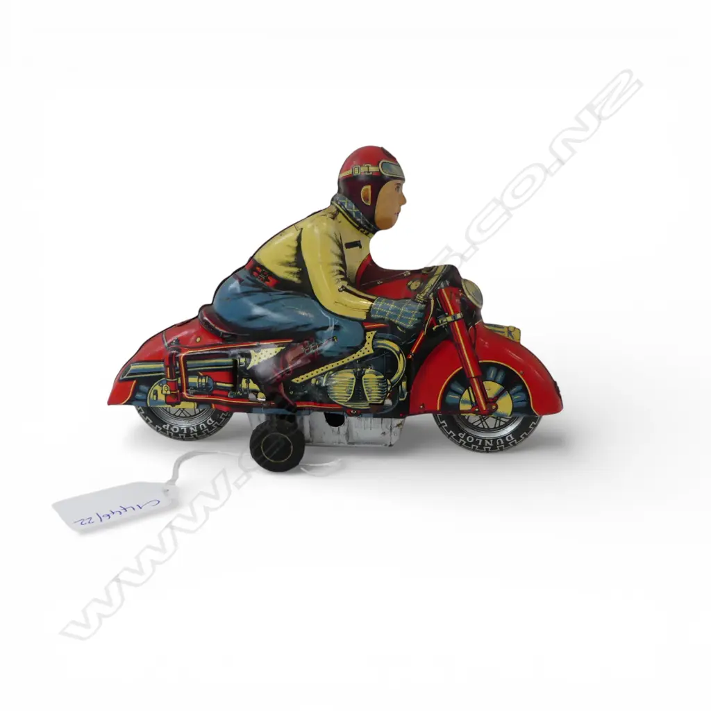 TIN MOTORCYCLIST TOY L.175mm Image 1++