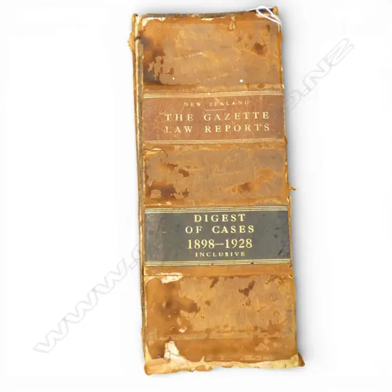 THE GAZETTE LAW REPORTS - DIECAST OF CASES 1898 - 1928