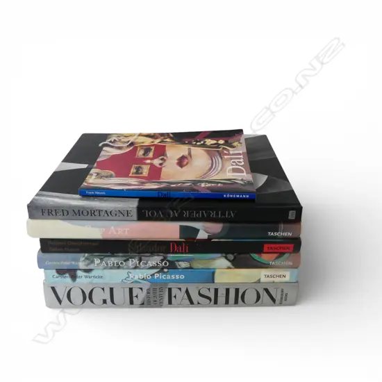 7 ART BOOKS; PICASSO, DALI, VOGUE FASHION