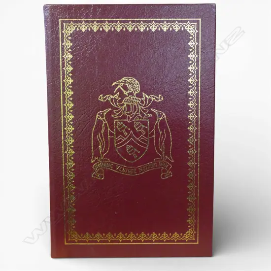 RARE SIGNED COPY OF SIR EDMUND HILLARY'S HIGH ADVENTURE, EASTON PRESS LEATHER-BOUND COLLECTOR'S EDITION 