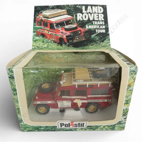 POLISTIL BOXED LAND ROVER TRANS AMERICAN TOUR 