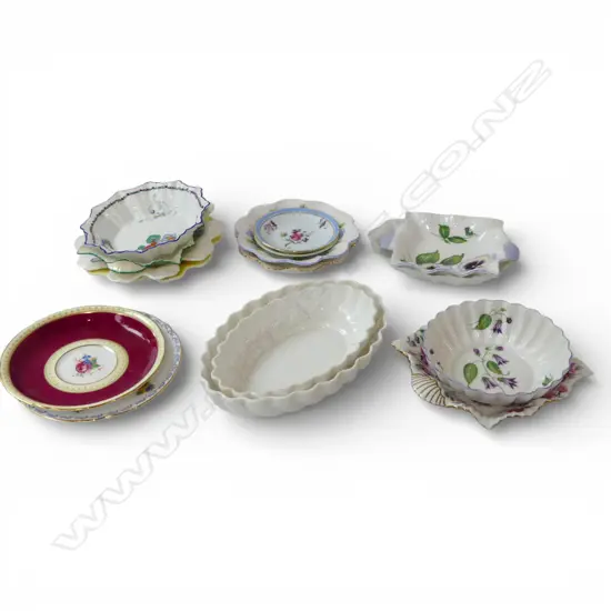 16 SHELLEY CHINA FLORAL DISHES