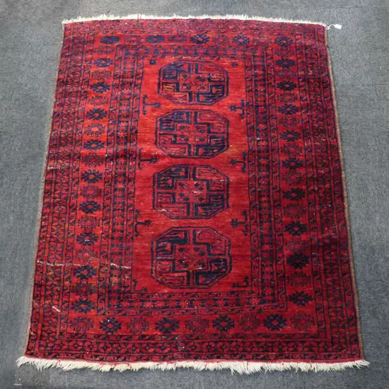HAND KNOTTED ALL WOOL RUG 1750x1450mm