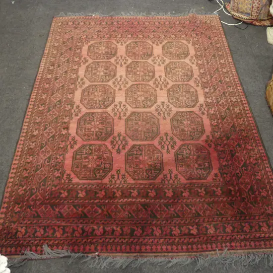 HAND KNOTTED WOOL PILE RUG