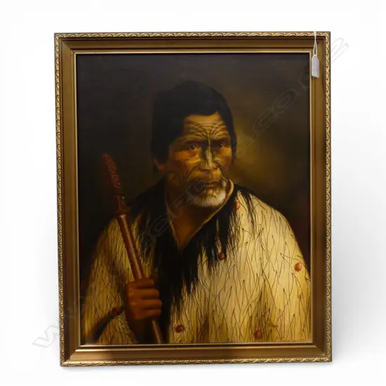 LINDAUER PORTRAIT PRINT; WIREMU NERA TE AWAITAIA 485x390mm