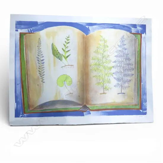 RODNEY FUMPSTON 'FERN BOOK' PRINT 23/35 525x740mm