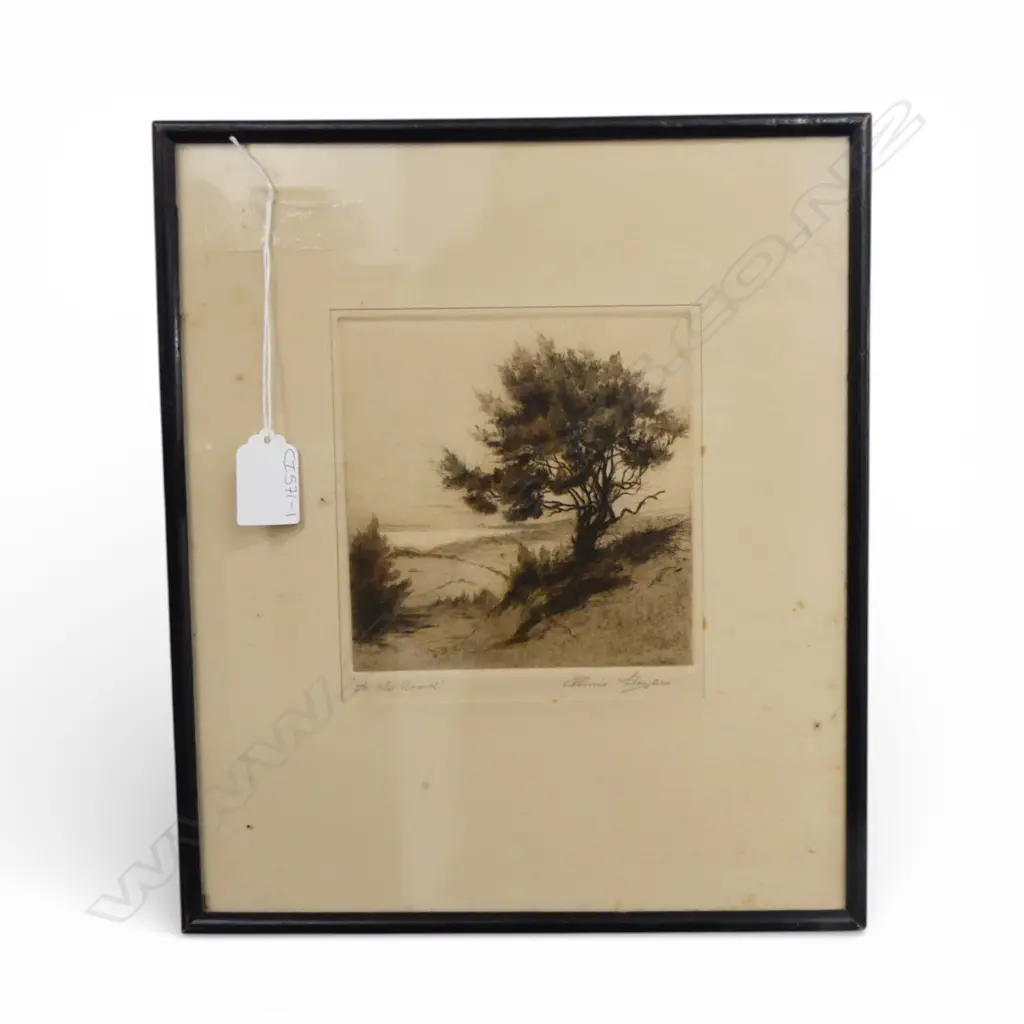 CONNIE LLOYD ETCHING & AQUATINT 'An Old Road' signed & entitled in pencil 135 x 135mm Image 1++