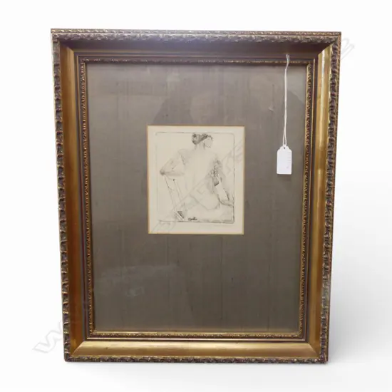 Jørn GRYNNERUP JENSEN, NUDE 1978, ETCHING ED 1/6 120 X 95MM