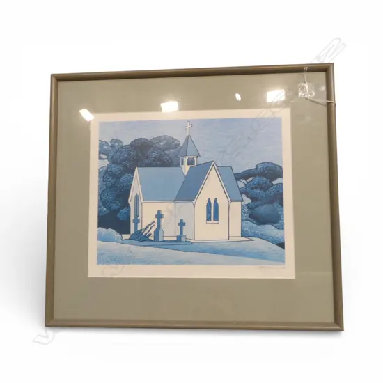 DON BINNEY, ST STEPHENS CHAPEL PARNELL, SIGNED PRINT 285x350mm
