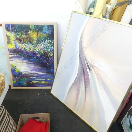 2 PAINTINGS largest 990x1240mm