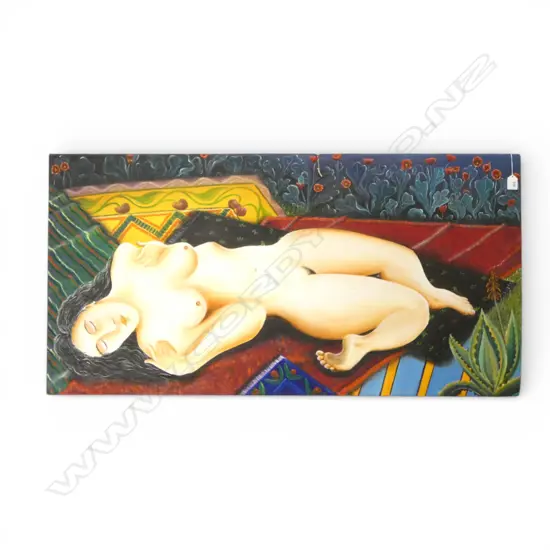 ARTIST UNKNOWN, NUDE, OIL ON CANVAS, 1210x620mm