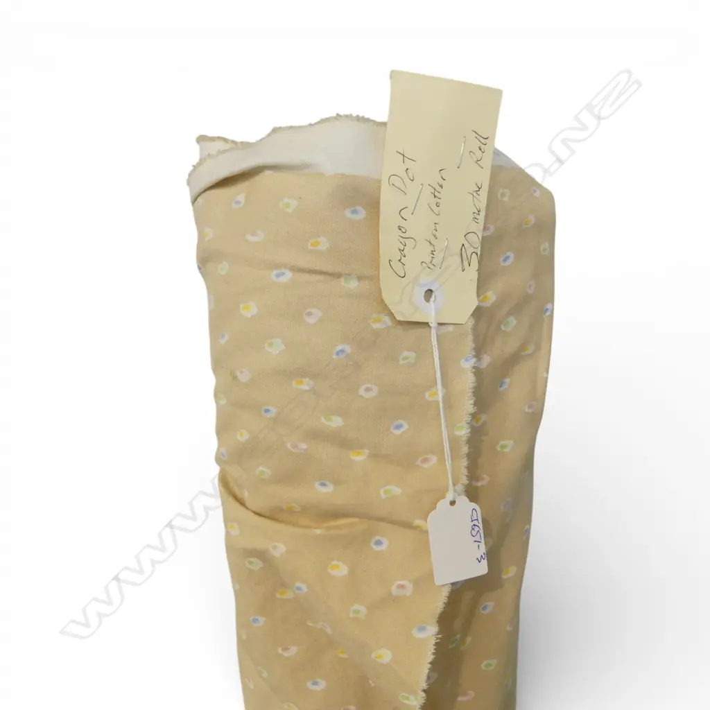 FABRIC BOLT; CRAYON POT, PRINT ON COTTON, 30M ROLL Image 1++