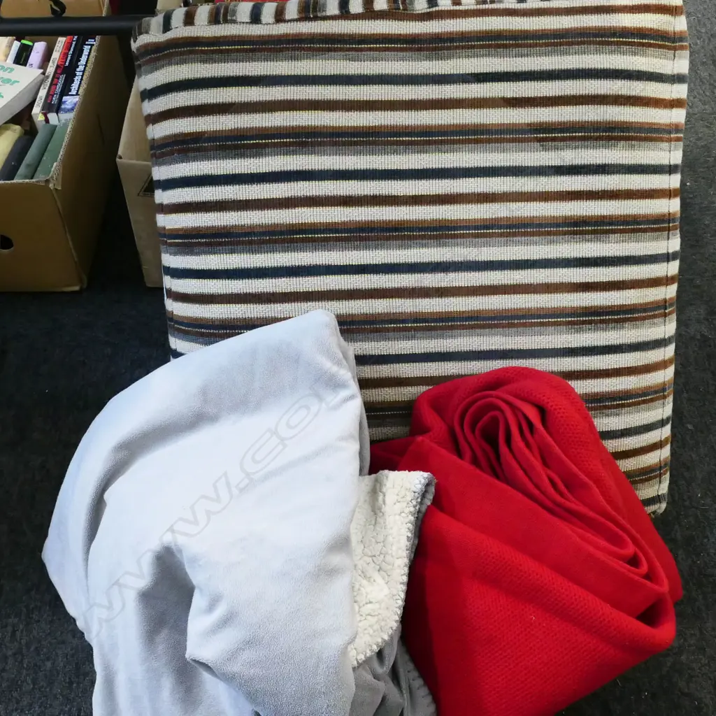 2 BLANKETS + CUSHION Image 1++