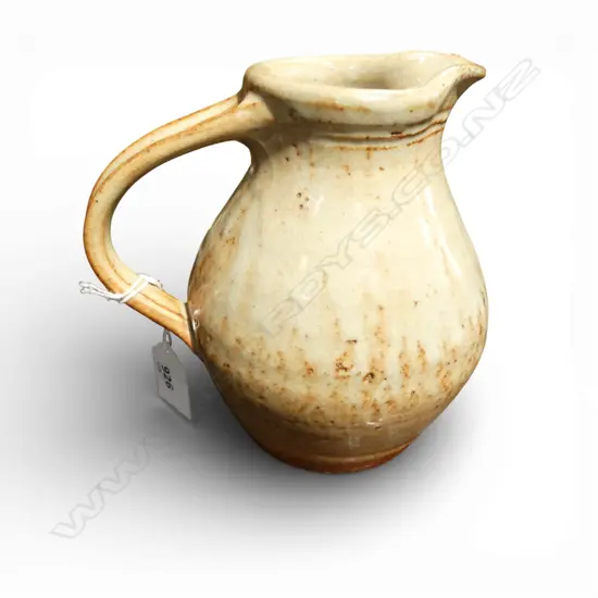 SALT GLAZED RUSTIC PITCHER  POTTER'S MARK H.155mm