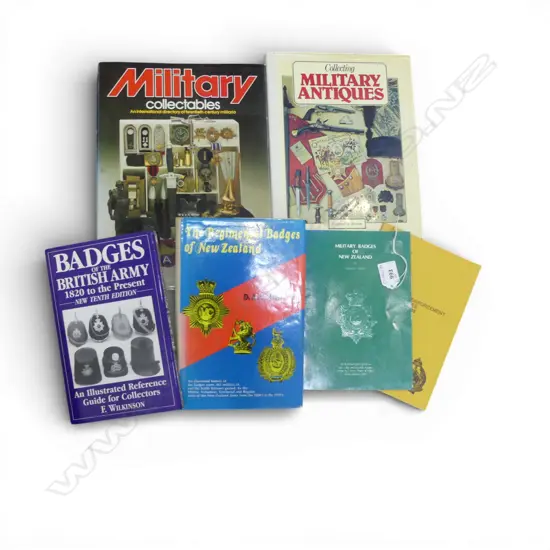 6 BOOKS; MILITARY ANTIQUES COLLECTING