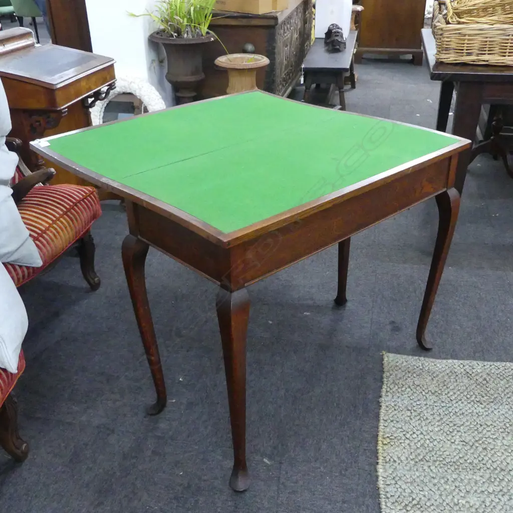 OAK CARD TABLE 865x430x715mm Image 1++