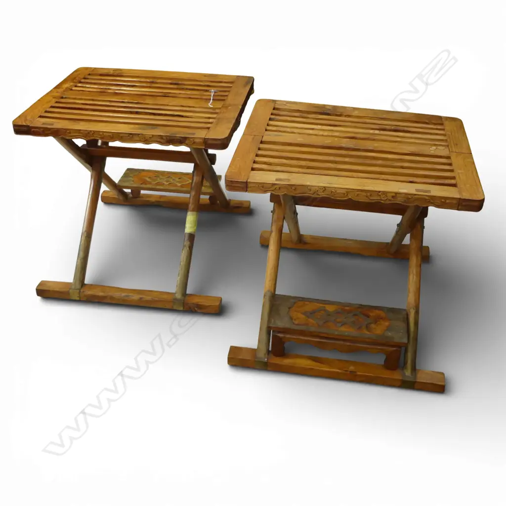 PR CHINESE HARDWOOD FOLDING STOOLS 555x485x485mm Image 1++