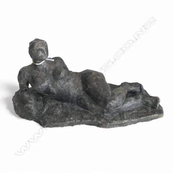 ZITA WALDRON STUDIO POTTERY RECLINGING NUDE FEMALE FIGURE L.415mm