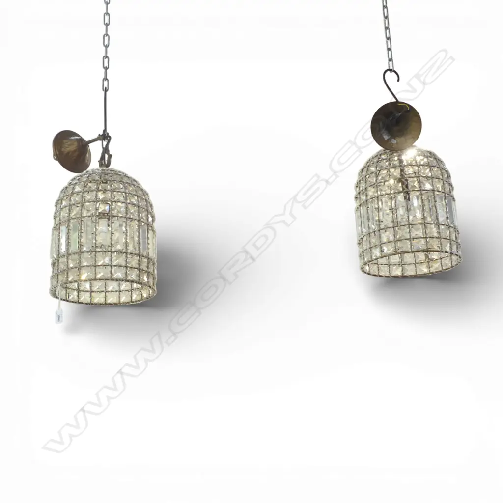 PR CRYSTAL DROP PENDANT LIGHTS H.560mm Image 1++