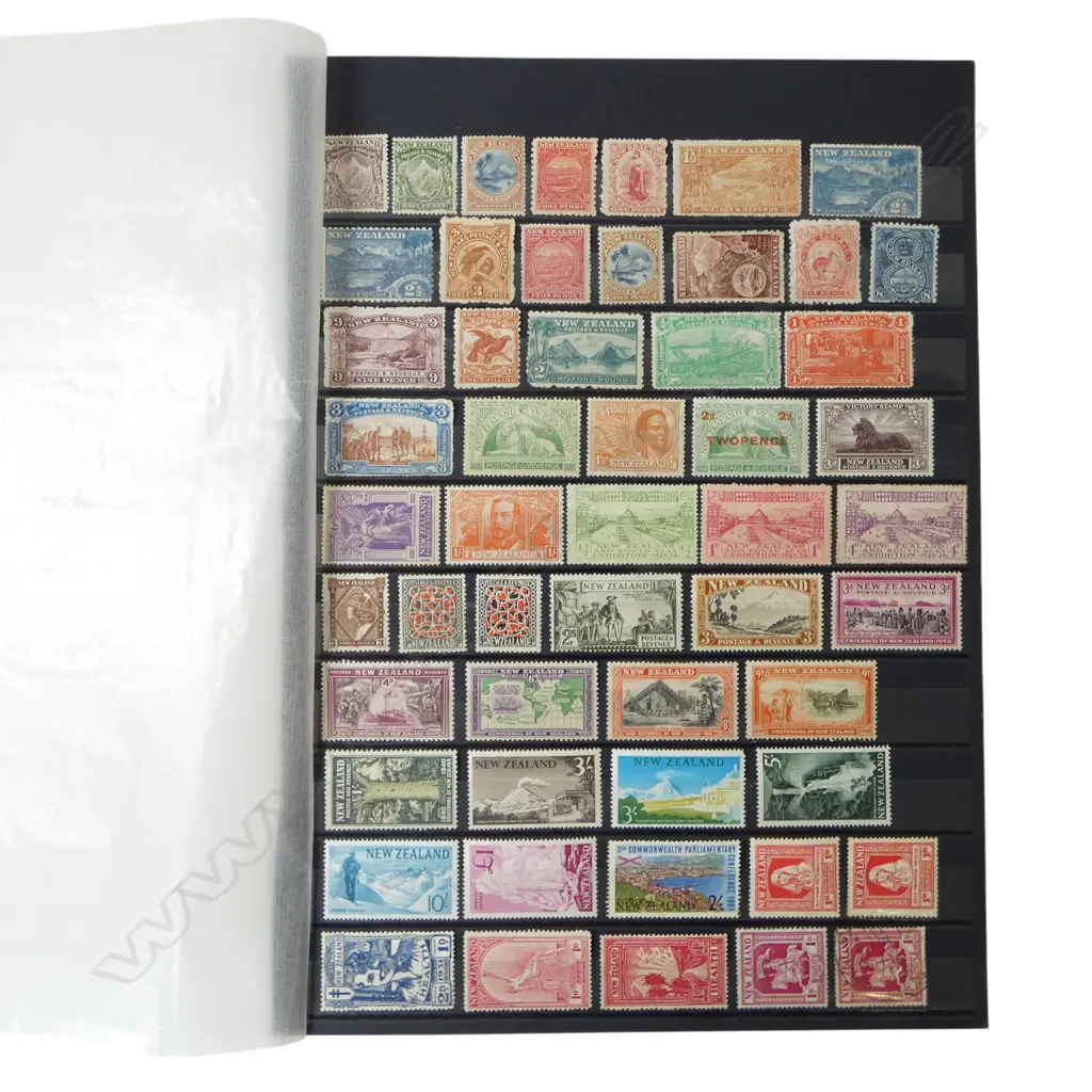 SHEET OF EARLY NEW ZEALAND STAMPS Image 1++