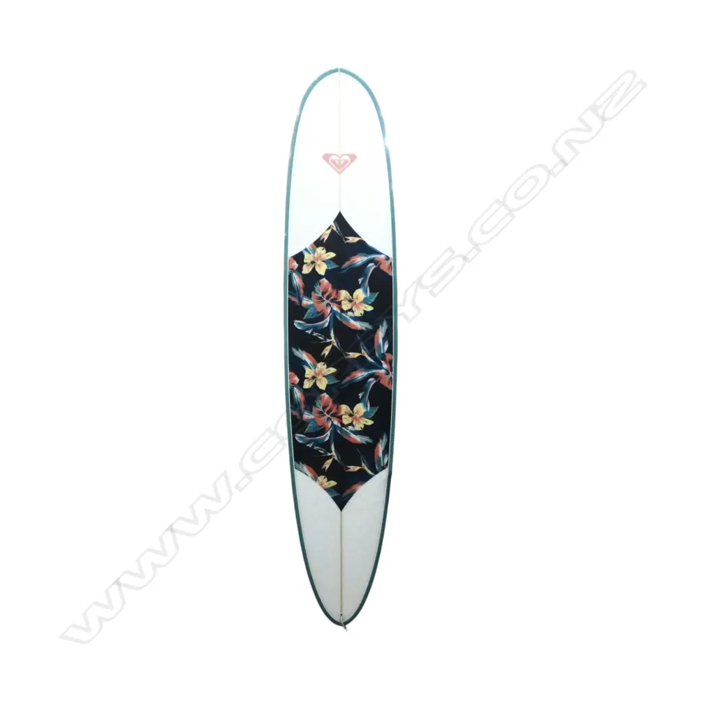 ROXY LONGBOARD SURBOARD 9'1 x 22 3/4 x 2 7/8 68.7L w. future 6 fins, in bag Image 1++
