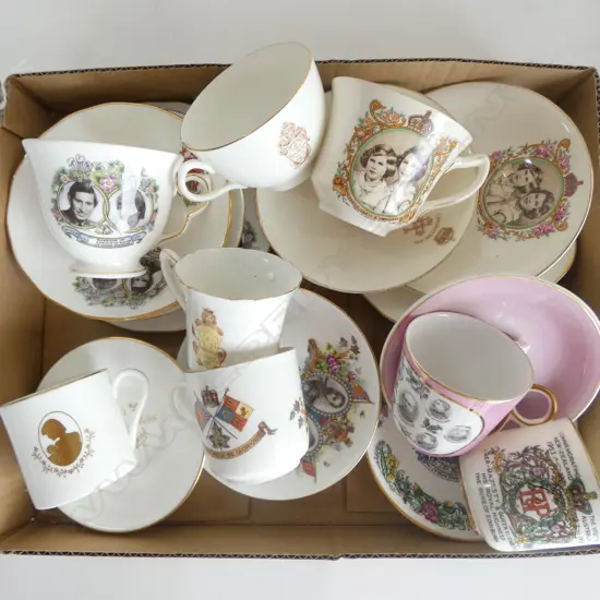 BOX OF 8 CSS & CSPS VINTAGE CORONATION  MONOGRAMS