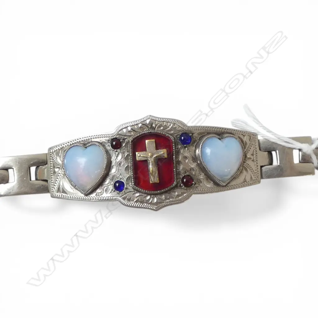 GERMAN SILVER CHAPLINS BRACLET 51GMS Image 1++