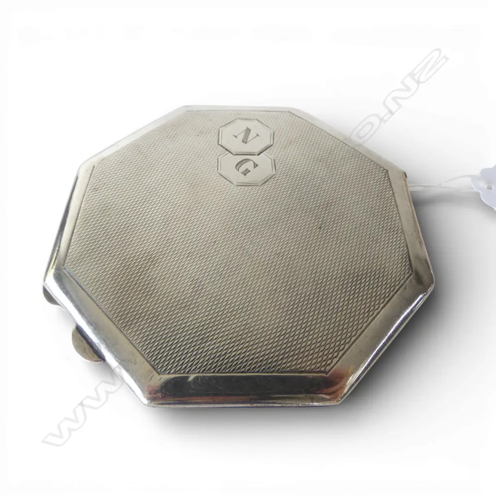 S/SILVER COMPACT BIRMINGHAM 1938 TOTAL WIEGHT 82GMS Image 1++