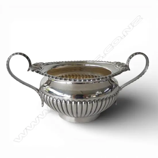 S/SILVER SUGAR BOWL BY COOPER BROS 350GMS