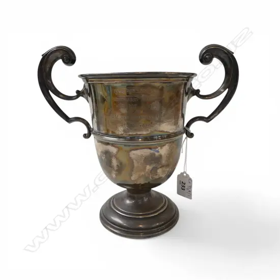 STG SILVER TROPHY CUP, STEWART DAWSON & Co. Ltd. SHEFFIELD 1907, 530gms