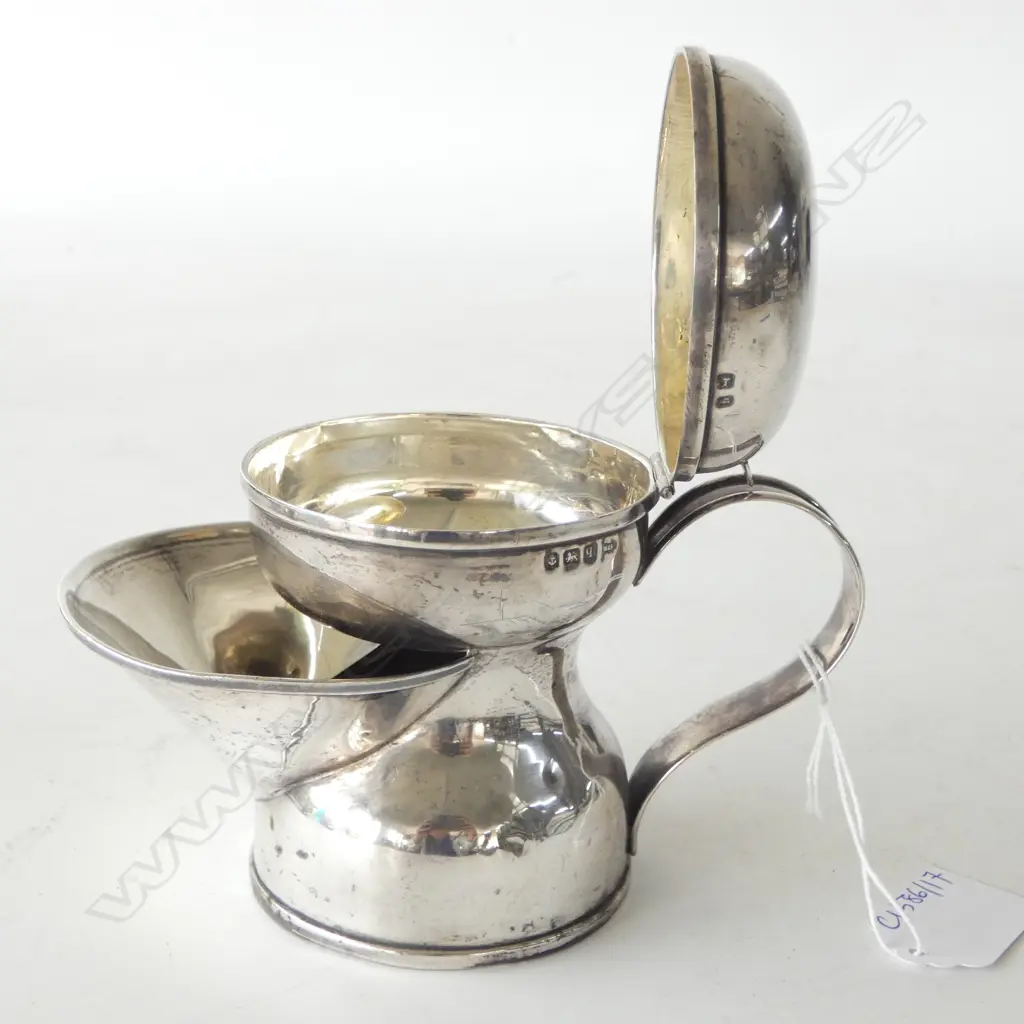 STG SILVER SHAVING MUG, B'HAM 1915 173gms Image 1++