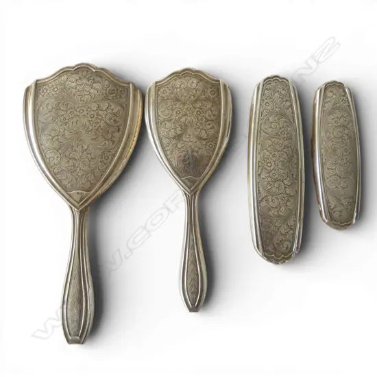 800 CONT SILVER 4PC DRESSINGTABLE SET