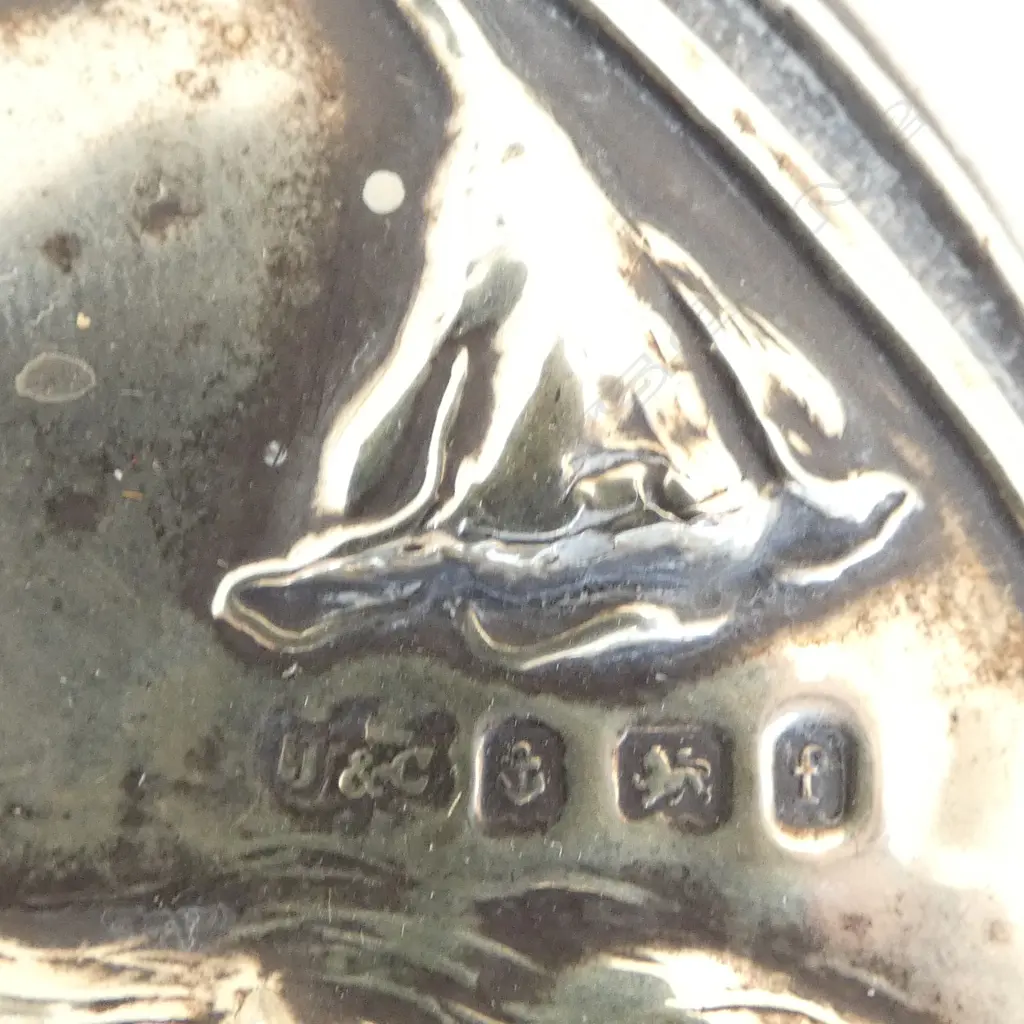 STG SILVER HAND MIRROR, B'HAM 1905 L.275mm DENTED Image 1++