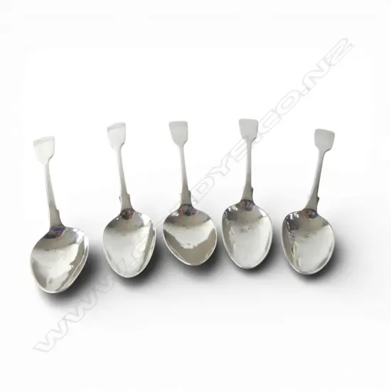5 S/SILVER TEA SPOONS LONDON 1830 63GMS