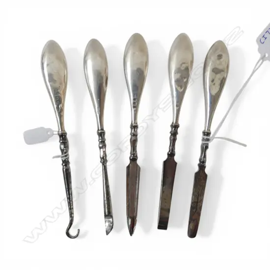 5 S/SILVER TOPPED MANICURE PCS