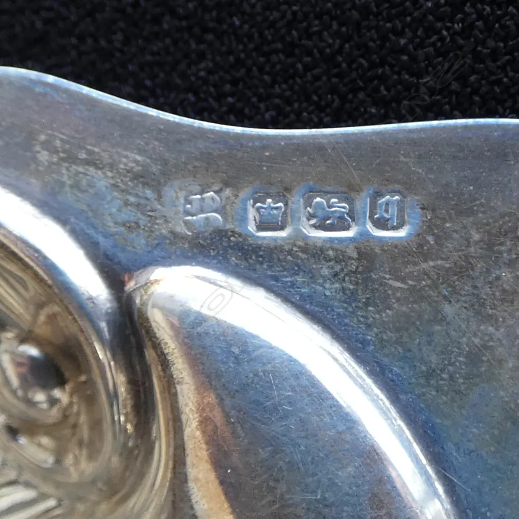 CASED STG SILVER BUTTER DISH, SHEFFIELD 1908, 41gms Image 1++