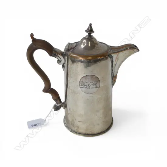 OLD SILVER PLATE JUG H.200mm faults